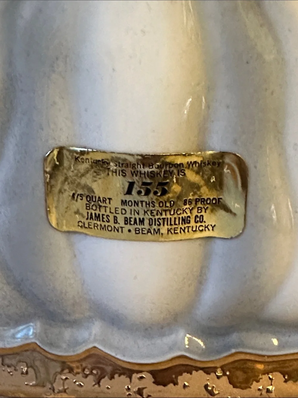 Jim Beam’s 155 Months 1970 whiskey decanter and box
